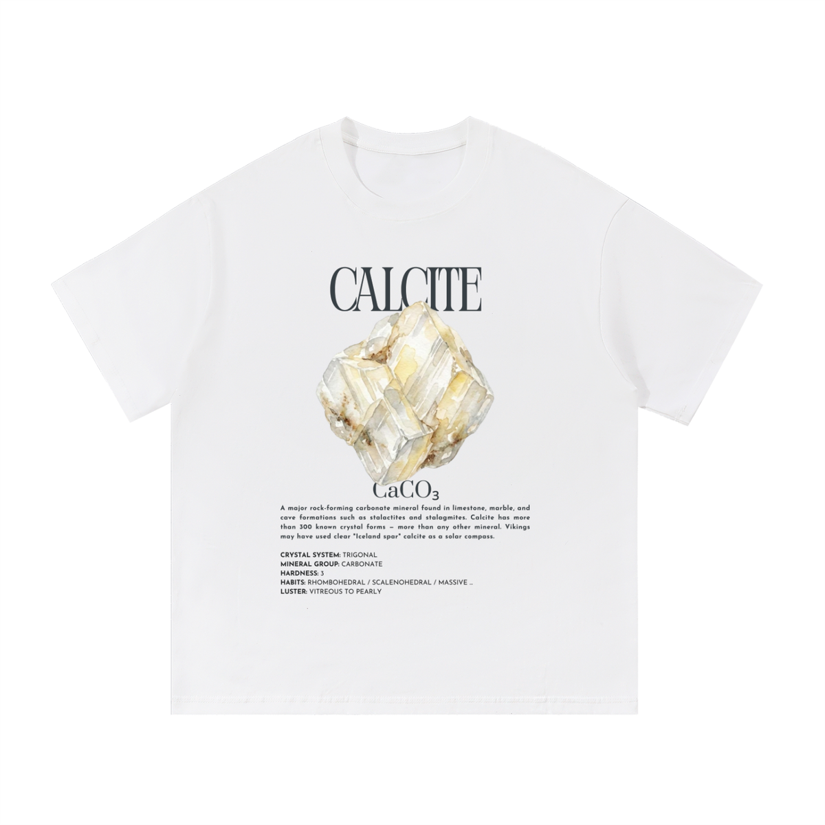 Calcite Shirt - Double Refraction Mineral T-Shirt