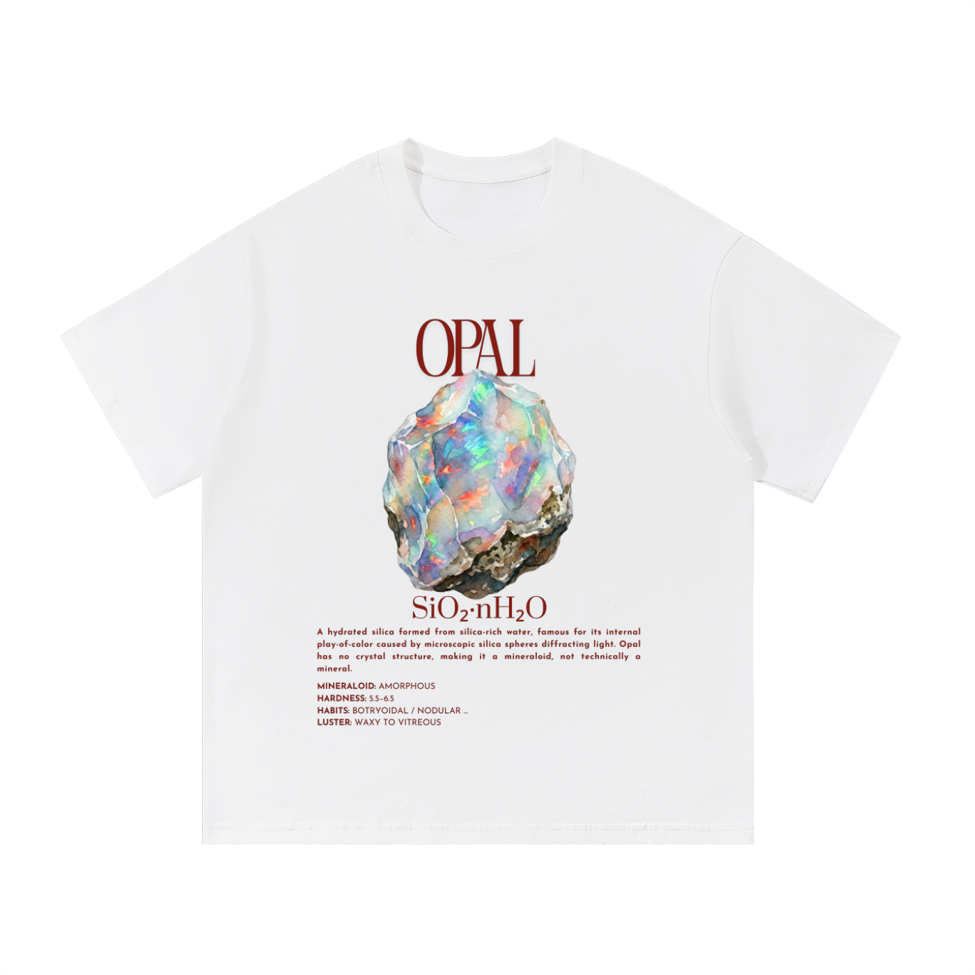 Opal Shirt | Mineraloid Science Tee | Geology Student Gift | Rockhound Gift