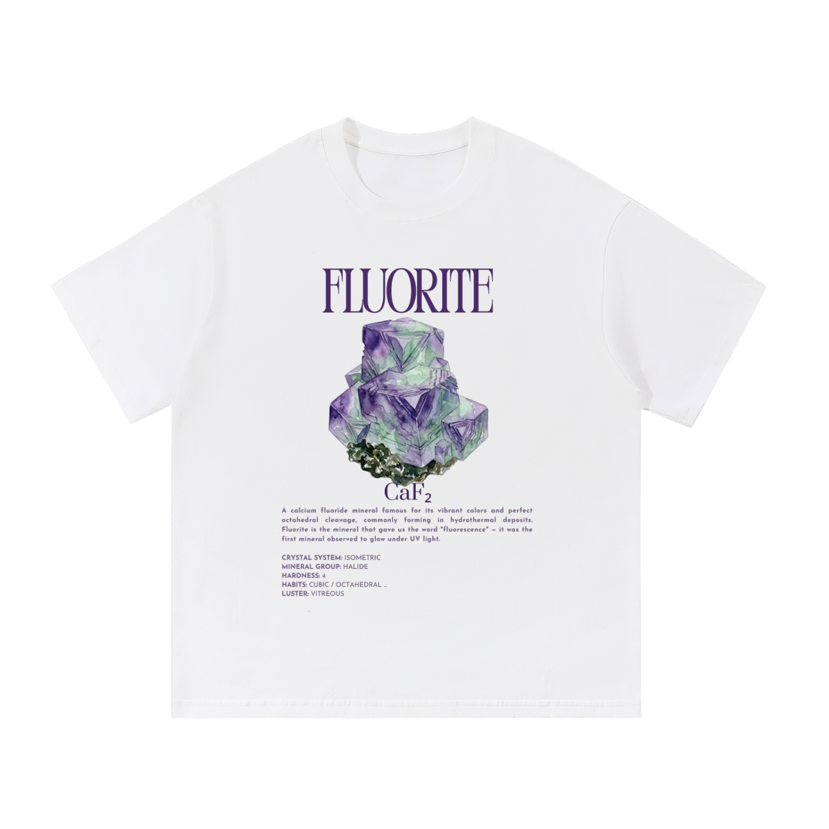 Fluorite Shirt - Fluorescent Mineral T-Shirt