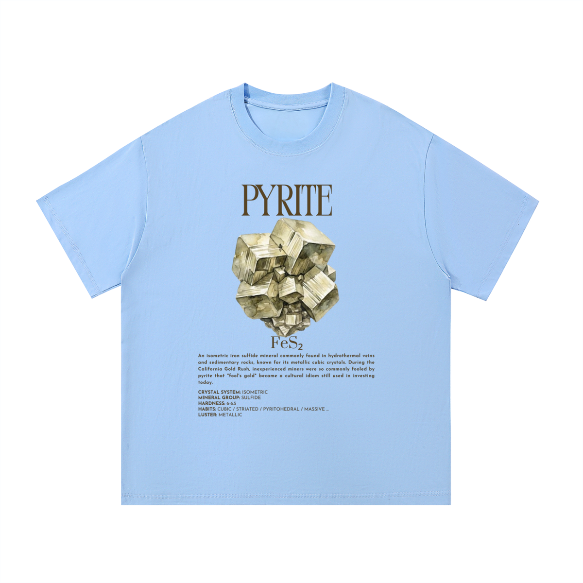 Pyrite Shirt - Fool's Gold Mineral T-Shirt