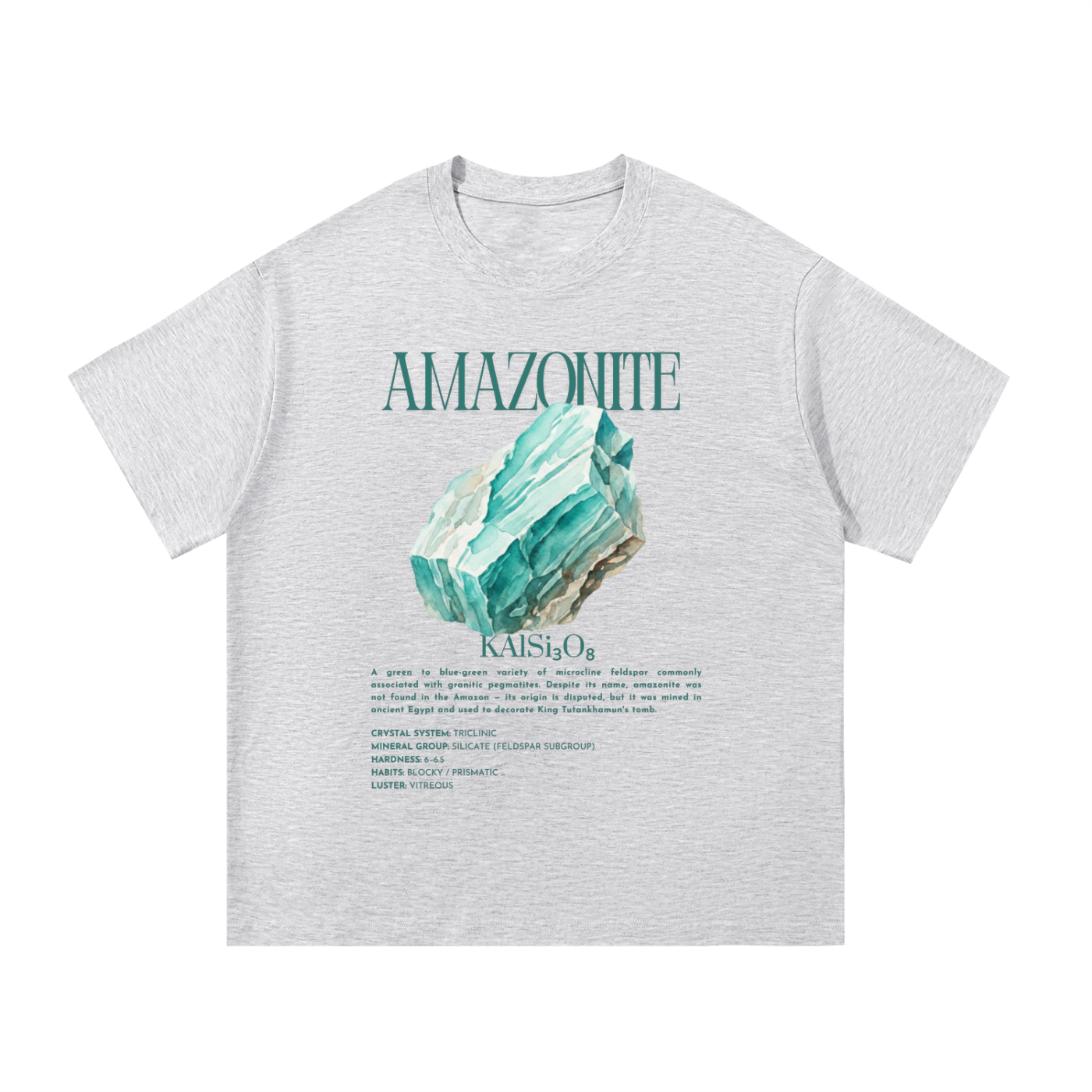 Amazonite Shirt | Feldspar Mineral Tee | Silicate Crystal Gift | Geology Teacher Gift