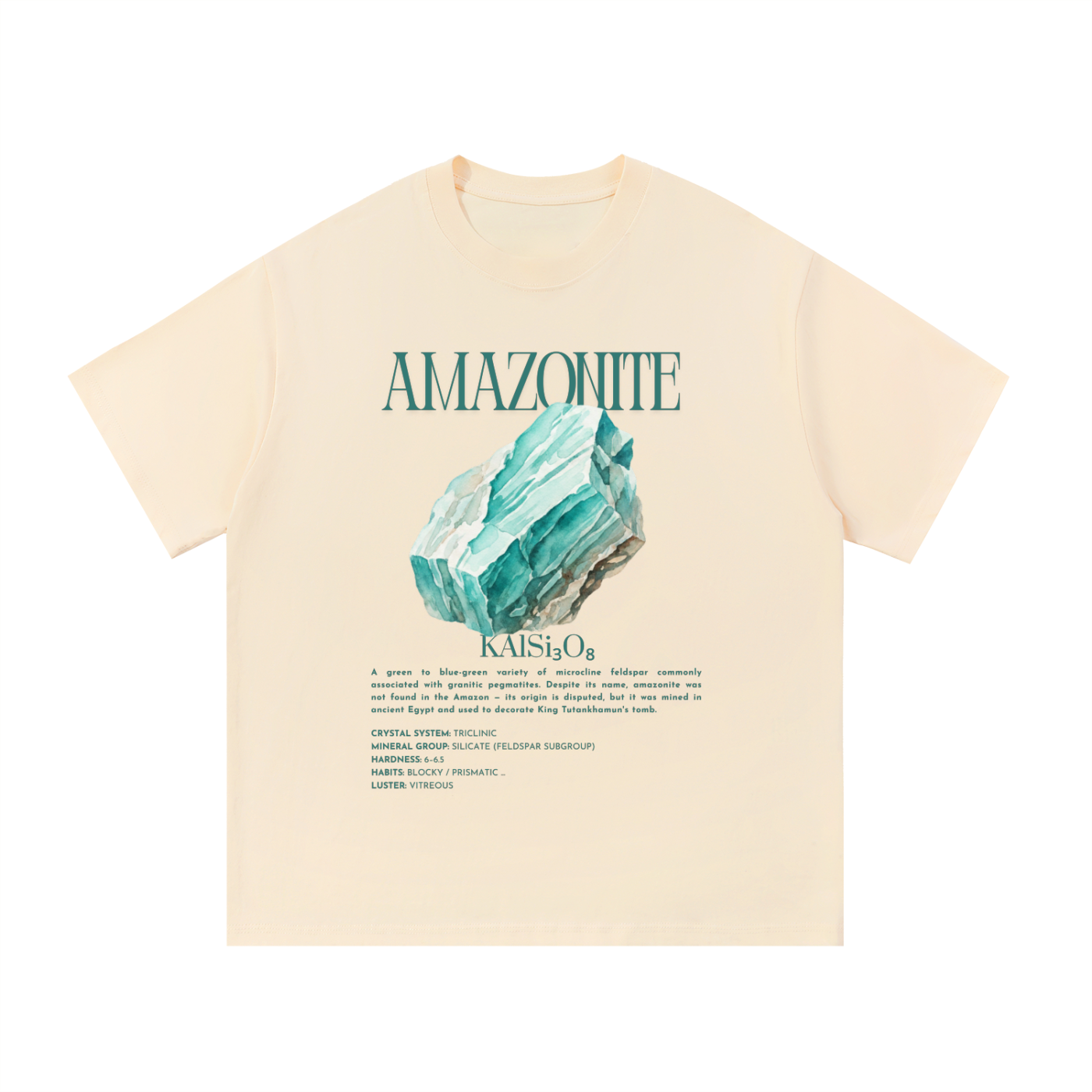Amazonite Shirt | Feldspar Mineral Tee | Silicate Crystal Gift | Geology Teacher Gift