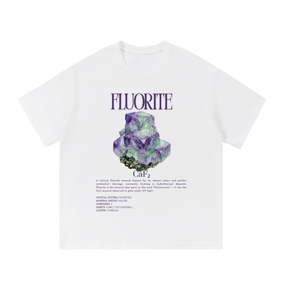 Fluorite Shirt | UV Mineral Tee | Watercolor Crystal Geology Gift | Halide Mineral Shirt | Rockhound Tee