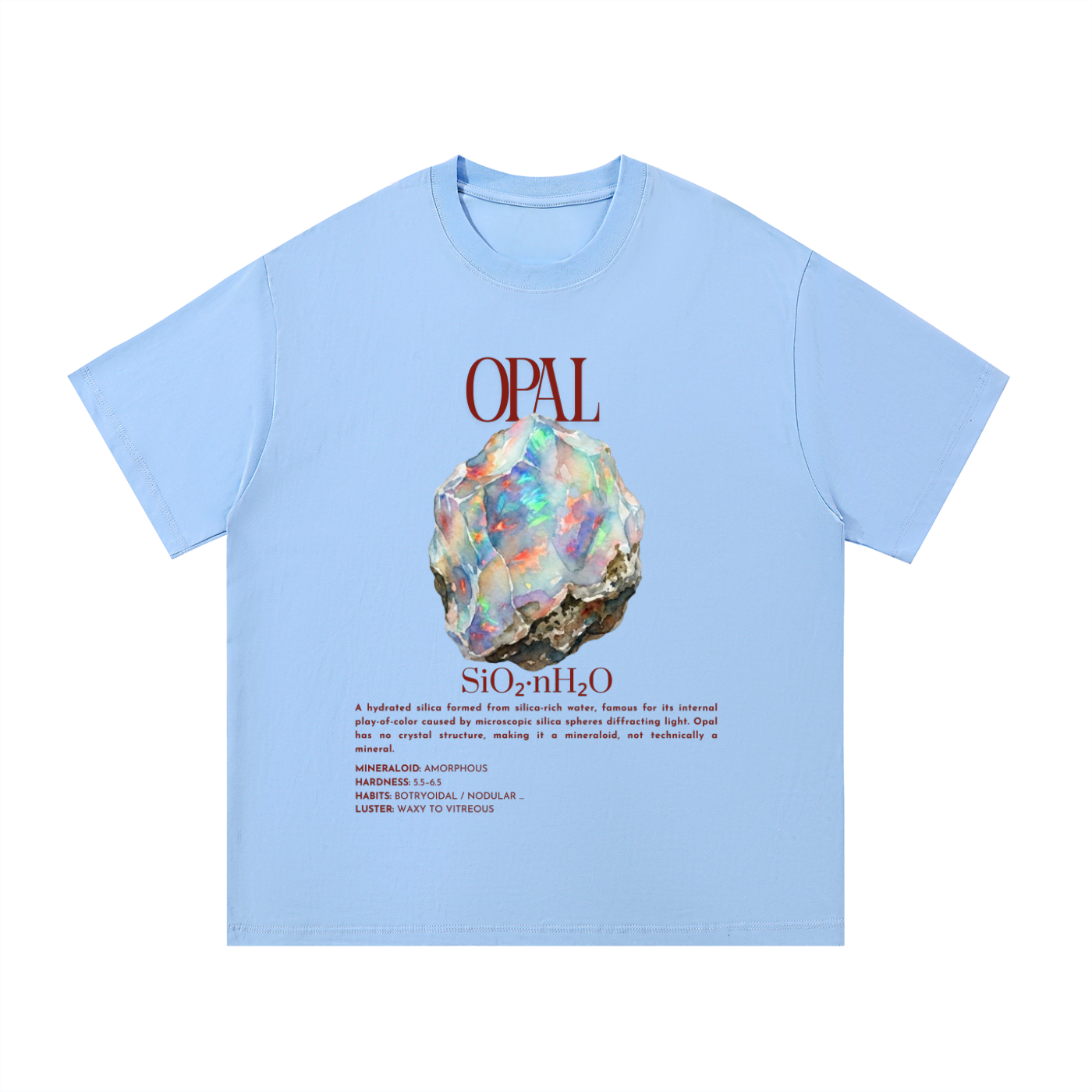 Opal Shirt | Mineraloid Science Tee | Geology Student Gift | Rockhound Gift