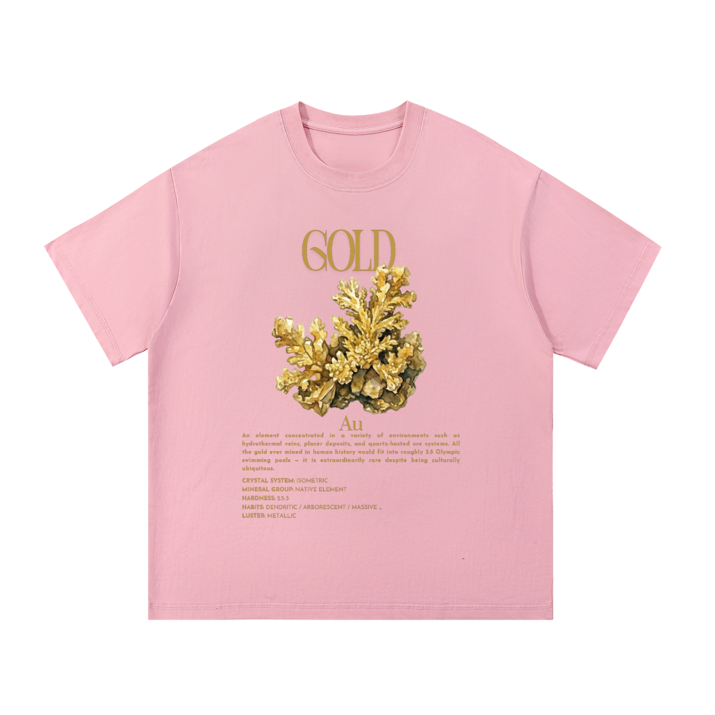 Gold Mineral Shirt | Geology Graphic Tee | Geologist Gift | Rock Collector Shirt | Rockhound Gift