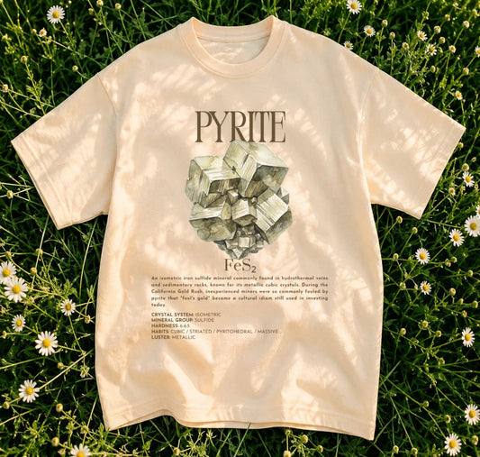 Pyrite Shirt | Fool's Gold Tee | Sulfide Mineral Gift | Rock Collector Shirt