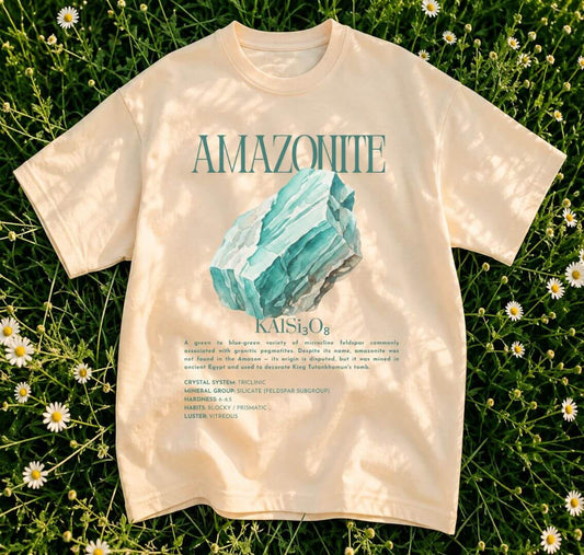 Amazonite Shirt | Feldspar Mineral Tee | Silicate Crystal Gift | Geology Teacher Gift
