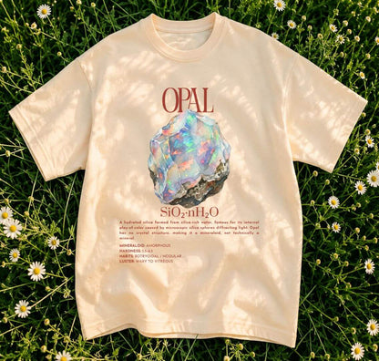 Opal Shirt | Mineraloid Science Tee | Geology Student Gift | Rockhound Gift