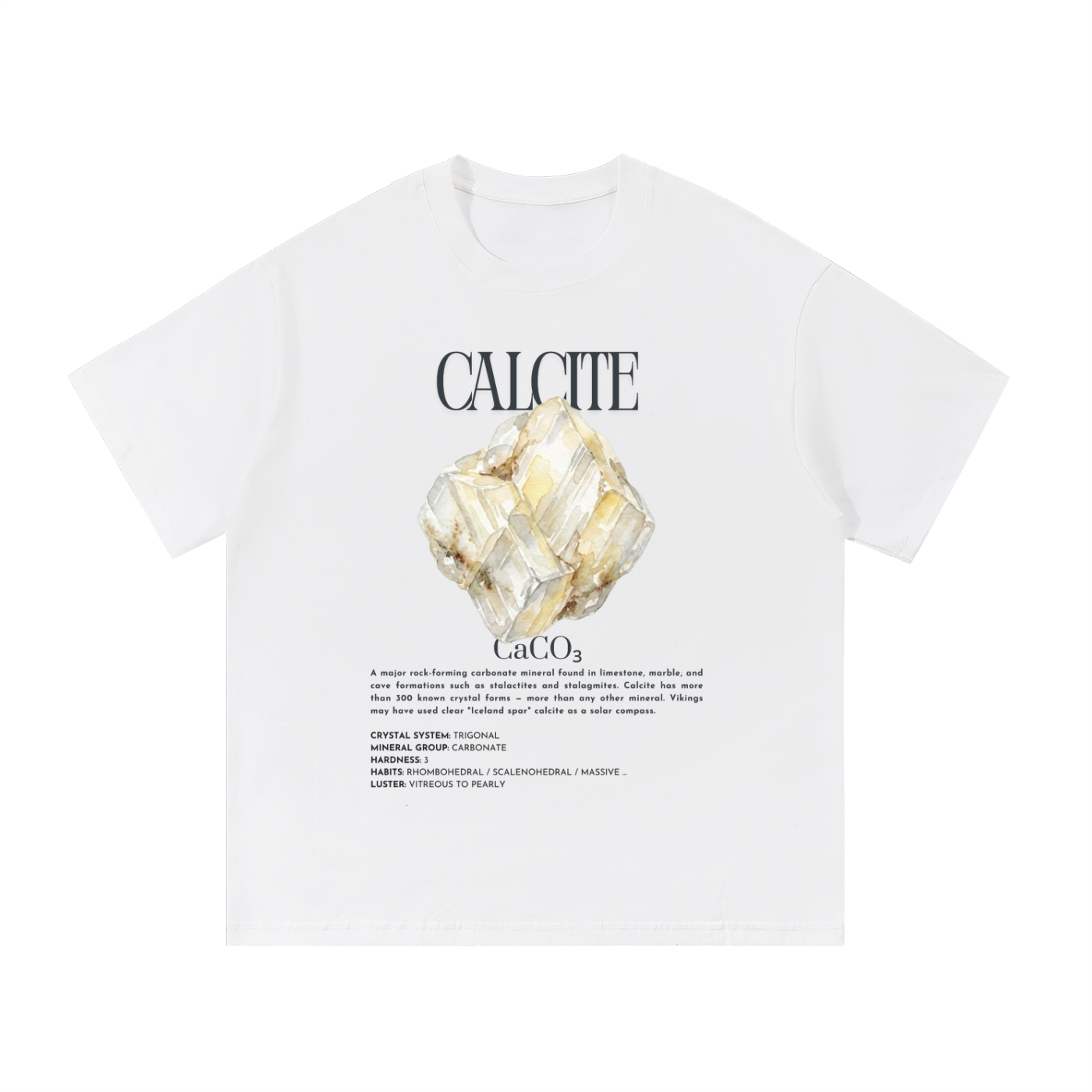 Calcite Shirt | Carbonate Mineral Tee | Rock Collector Gift | Geology Student Shirt