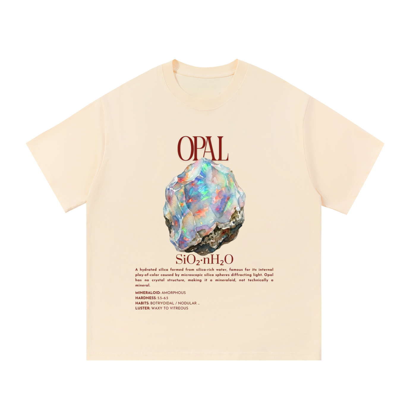 Opal Shirt | Mineraloid Science Tee | Geology Student Gift | Rockhound Gift