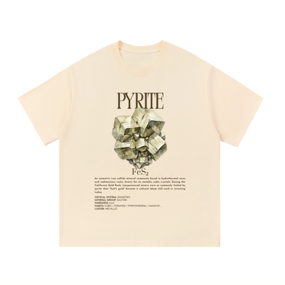 Pyrite Shirt | Fool's Gold Tee | Sulfide Mineral Gift | Rock Collector Shirt