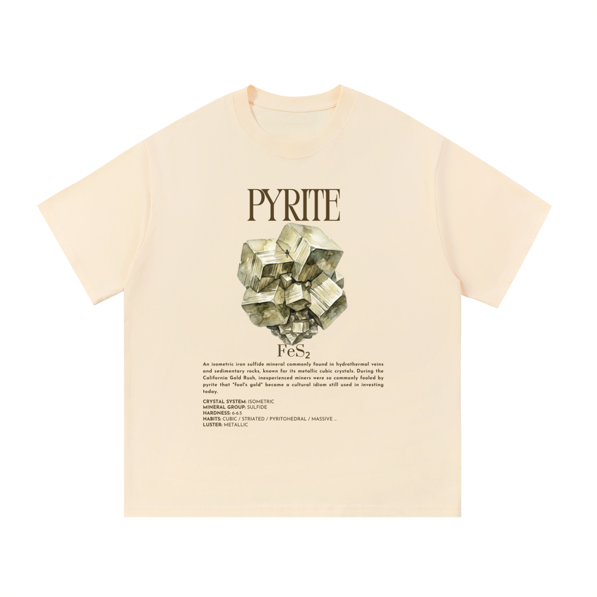 Pyrite Shirt - Fool's Gold Mineral T-Shirt